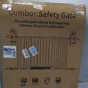 Cumbor 30-54" Extra Wide Baby Gate for Stairs, Dual Lock & Self-Closing Dog Gate Indoor, Easy Install Pet Gate for Doorways, Hallways & Kitchen, Easy Walk Thru Safety Proofing for Babies & Pets, White