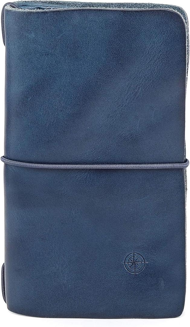 OLD TREND Genuine Leather Nomad Organizer Travel Wallet | Women's Wallet Clutch Passport Holder (Navy)