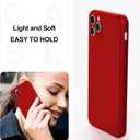 for iPhone X Case, Thin Liquid Silicone Case,Shockproof,Slim Thin Phone Case for iPhone X, Full Body Screen Camera Protective Cover-Red 2-IPX-03