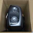 Amazon Basics Ceramic Space Heater, Portable Indoor Heating Solution, With Overheat and Tip-Over Protection, Thermostat, Non-Oscillating, 1500W, Fast Heating, 7.52"D x 6.34"W x 9.45"H, Silver