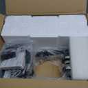 Unicozin Modern Bathroom Light Fixtures, 4 Light Vanity Lights Over Mirror, Black Wall Lamp with Clear Glass for Living Room Cabinet Bedroom Porch