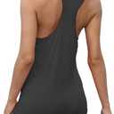 Bestisun Racerback Workout Athletic Tank Tops Sleeveless Yoga Gym Shirts for Women (Black, XL)
