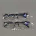 Gaoye 4.0 Executive Style Reading Glasses Men - Durable Readers with Blue Light Filtering- Comfortable Fit with TR90 Frames (2black)