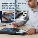 7-in-1 External Blu-ray Drive USB 3.0 & Type-C Portable BD/DVD/CD Burner Writer Reader with 3 USB Ports Hub & SD/TF Card Reader 6X Blu-ray Optical Drive for Laptop Desktop