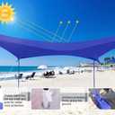 ABCCANOPY Beach Portable Sun Shelter for Beach, Camping Trips (10x9 FT, Blue)