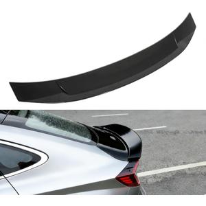 time secret Rear Spoiler Wing Fit for Hyundai Sonata 2020 2021 2022 2023 2024 SE/SEL/Sport/N Line/Limited/Sonata Hybrid, Gloss Black Rear Trunk Spoiler Wing LID