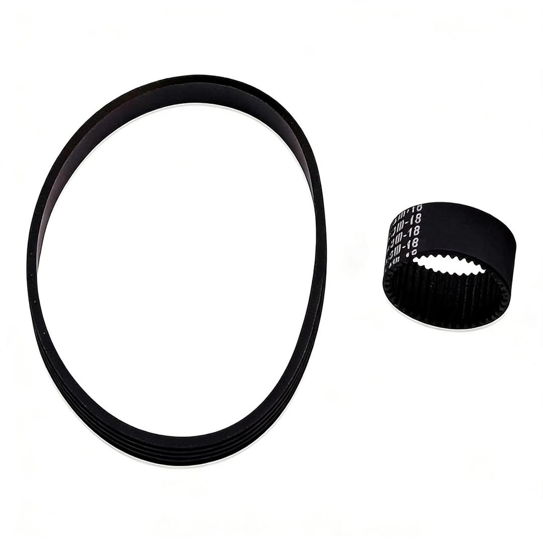 Replacement Black Drive Belt Sets Compatible with Earthwise SN70016 Electric Corded Snow Shovel,SN74014 Cordless Snow Blower(Includes Large Auger Belt and Small Motor Toothed Drive Belt)