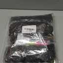 SamBraid Goddess Locs Crochet Hair 14 Inch, 8 Packs New Goddess Faux Locs Crochet Hair for Black Women, River Locs with Curly Ends (14Inch, T1B/30, 8Packs)