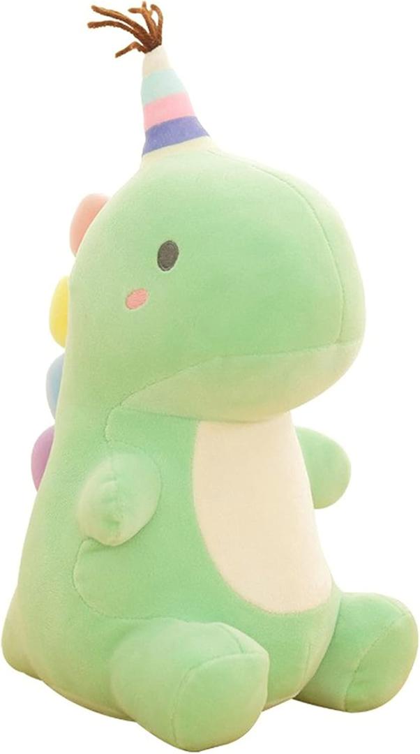 Stuffed Animal Plush Toys, Cute Dinosaur Toy, Soft Dino Plushies for Kids Plush Doll Gifts for Boys Girls (Green, 9 Inch) (Small)