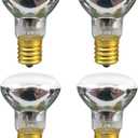 Lava Lamp Bulb 4 Pack 30W E17 R39 Reflector Type Bulb for Lava Lamp,Original Replacement Bulbs for Lava Lamps and Glitter Lamps,2700K Warm White,Dimmable,Long Lifespan