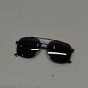 VANLINKER Polarized Trendy Aviator Sunglasses for Men Women Square UV Protection Shades VL9907 (Black Frame Grey Lens)