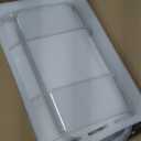 Large Turtle Tank Kit with Lamp and Filter, Acrylic Turtle Tank Starter Kit, Tank Aquarium with Heightened and Curved Fences, Bottom Drainage, Multi-Function Areas