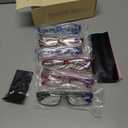 Gaoye 1.5 Reading Glasses for Women, 6 Pack Fashion Readers, Spring Hinge Eye Glasses, Blue Light Reading Glasses