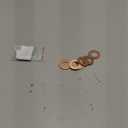 X AUTOHAUX M13 x 23mm x 1mm Copper Crush Washers Flat Car Sealing Gaskets Plate Rings 10pcs