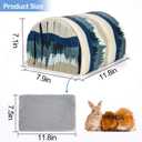Guinea Pig Hideout Washable Guinea Pigs Tunnel with Curtains Hamster Hideout Cozy Guinea Piggy House Fit for Guinea Pig Cages Soft Guinea Pigs Accessories for Small Animals Hamster/Chinchilla/Bunny