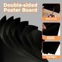 Julonova 50 Sheets Black Poster Boards, 22" X 28" Poster Paper, Value Large Black Posterboards Bulk for School Projects, Arts & Crafts, Advertising Design, Drawing, DIY