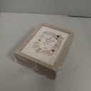 5x7 Pet Memorial Picture Frame Shadow Box for Dogs and Cats Frame Keepsake for 3 Photos Pet Paw Print Display Shadow Box with Double Hinges and Glass Front Memorial Gifts for Dog Lovers (Grey)