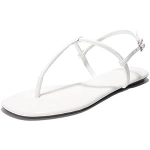 Project Cloud Thong Sandals for Women 2025 - Memory Foam and Lightweight Summer Essentials - Non Slip Flip Flops for Women Footwear with Back Strap Beach Flats Sandals (Celebration), Size 7