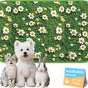 Washable Pee Pads for Dogs, Reusable Puppy Potty Training Pads, Ultra-Absorbent Thick Waterproof Leak-Proof Non-Slip Pads & Mat for Crate, Playpen, Floor, Whelping & Housebreaking , 2 Pack 24"x36"