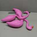 JOYIN 3 Pack Large Pink Flamingo Yard Decorations, Medium Plastic Lawn Flamingo Ornament Stakes with Rubber Coating Metal Legs for Yard, Garden, Luau Party Gift (11in x 20in)