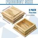 Sasylvia 4 Pcs Wooden Post Caps Cedar Fence Post Caps Rot Resistant, Decorative Tops for Decks Mailboxes and Outdoor Fences Protection (4x4 Inch)