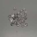 Hicarer 30 Packs Rhinestone Embellishments 19 mm Sew on Rhinestones Gems Button Accessory Silver Glass Crystals Buttons for DIY Jewelry Crafting Sewing Clothes Wedding Hair Decoration Accessories