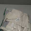 Black Out 96 Inch Long Boho Curtains 2 Panel Set, Farmhouse Curtains for Living Room Darkening/Thermal/Noise Reduction Textured Flax Linen Drape 8ft Hook&Ring Included Birch Off White 50"x96"