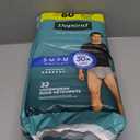 Depend Fresh Protection Adult Diapers, Incontinence Underwear for Men, Disposable, Maximum, Small/Medium, Grey, 32 Count