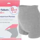 2 x Dr. Talbot's Mom Postpartum Underwear - 8 Count - Size Small to Medium Disposable Panties for Postpartum Care - Gray