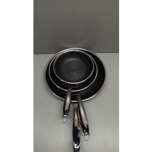 BIELMEIER Advanced Nonstick Ceramic Cookware Set - Hybrid Tech, 8,10,12 Inch Frying Pans, PFAS-Free, Compatible with All Cooktops