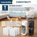 Colorfullife 6 Pack Humidifier Wicking Filter T for Honeywell Humidifier HEV615 HEV620 Series, for Honeywell HFT600 Humidifier Replacement Filter T, Replace Parts HFT600T & HFT600PDQ