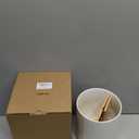 LoeJan 3 Compartment Utensil Holder, Extra Large Utensil Crock, Stable Ceramic Utensil Organizer, Cooking Tool Organizer Set for Kitchen Counter Farmhouse Decor (A-White(Vertical Stripe)) (7.2 inch)