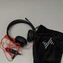 USB Headset with Mic for PC, On-Ear Computer Laptop Headphones with Noise Cancelling Microphone in-line Control for Home Office Online Class Skype Zoom (USB+3.5mm, Black) (Black)