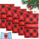 5Pcs Handmade Christmas Gifts Card Booklet,Handmade Christmas Gift Card Holder Book,Christma Money Holder Envelope Booklet,DIY Personalized Xmas Gift,Xmas Party Supplies for Family and Friends