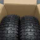 15x6.00-6 Rubber Lawn Mower Tire and Wheel, 2 Pcs Replacement 15x6-6nhs Riding Mowers Lawn Tire and Wheel with Bearing Bore 3/4", 3" Centered Hub