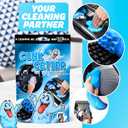 Cleaning Gel for Those Hard to Reach Places, Automotive Cup Holder Electronic Keyboard Office, Slime Gel Cleaner Dust Crumb Removal (Resealable Pouch, Blue, 3oz) 12 Pack