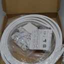 Jetec Curved Ceiling Curtain Track Bendable Mount for Curtain Rail Bunk Bed Bay Window Room Divider Flexible Straight (White, 9.8 ft)