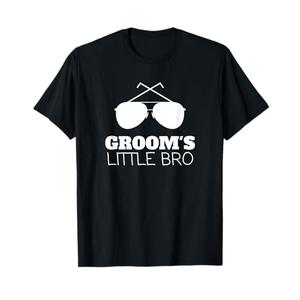 Grooms Brother Gifts Brother of the Groom T-Shirt for Men, Black, Small, Short Sleeve, Classic Fit, Wedding, Celebration Extra Large