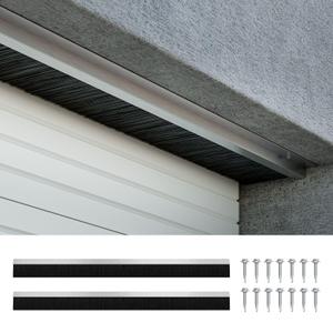WINOVERCO 3" Garage Door Brush Seal for Top, 10FT Roll Up Door Seal Kit