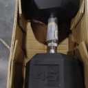 CAP Barbell 45 LB Rubber Coated Hex Dumbbell Hand Weight - Pair | Chrome Handle