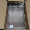 Dalekana 4-Tier Plastic Rolling Utility Cart with Wheels, Lightweight-Usage Multifunctional Storage Organizer Cart for Home, Office, Kitchen & Bathroom, 8.2W * 13L * 35.8H