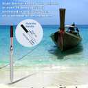Sand Spike Boat Anchor, 39 Inch Sand Spike Boat Anchor Pole, Boat Anchor Sand Spike with Slide Hammer & Rubber-Coated Handle, for Boats Pontoon, Up to 36', for Shallow Water Shore, Sandbar