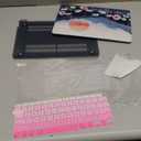 DONGKE Compatible with MacBook Air 13 inch Case 2021 2020 2019 2018 Release A2337 M1 A2179 A1932 with Retina Display & Touch ID, Plastic Hard Shell & Keyboard Cover - Sun & Daisie