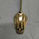 Alisveristime Premium Zamac Tongs | Ornate Design | Multi-Use Kitchen Serving Utensil – 8.4 inches (21.5 cm) (Gold)