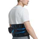 Back Brace for Lower Back  Adjustable Lumbar Support Belt with Breathable Fabric & Lumbar Pad, Fits 3539 Waist, for Men & Women, Ideal for Work, Exercise, Heavy Lifting & Daily Use