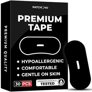 PATCH4U Premium Tape (60 Pack) - Pain Free Removal, Hypoallergenic, Latex Free & Gentle On Skin - Skin Friendly Adhesive Cotton Tape
