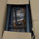 Giwil Slim Storage Cart 5 Tier Narrow Kitchen Rolling Cart on Wheels for Small Space, Metal Utility Cart Narrow Bathroom Storage Cabinet Mobile Shelf Unit Organizer with Wood Top and Handle, Black