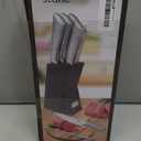 Moss & Stone Professional Kitchen Knife Chef Set, 6 Pcs Small Knife Set With Block, Premium Kitchen Knife Set Stainless Steel, Scratch Resistant & Rust Proof, Knife Block With Sharp Cooking Knives Bun