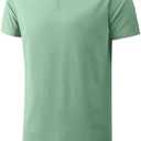 Mens Hipster Hip Hop Longline T Shirts Fashion Lightweight Crewneck Cotton T-Shirt Short Sleeve Premium Tee Shirts Tops(Light Green,l) L