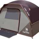 CAMEL CROWN Tents for Camping 4/8 Person Waterproof Quick Setup Folding Outdoor Backpacking Tents 4 People Family Hiking (Wine Red)